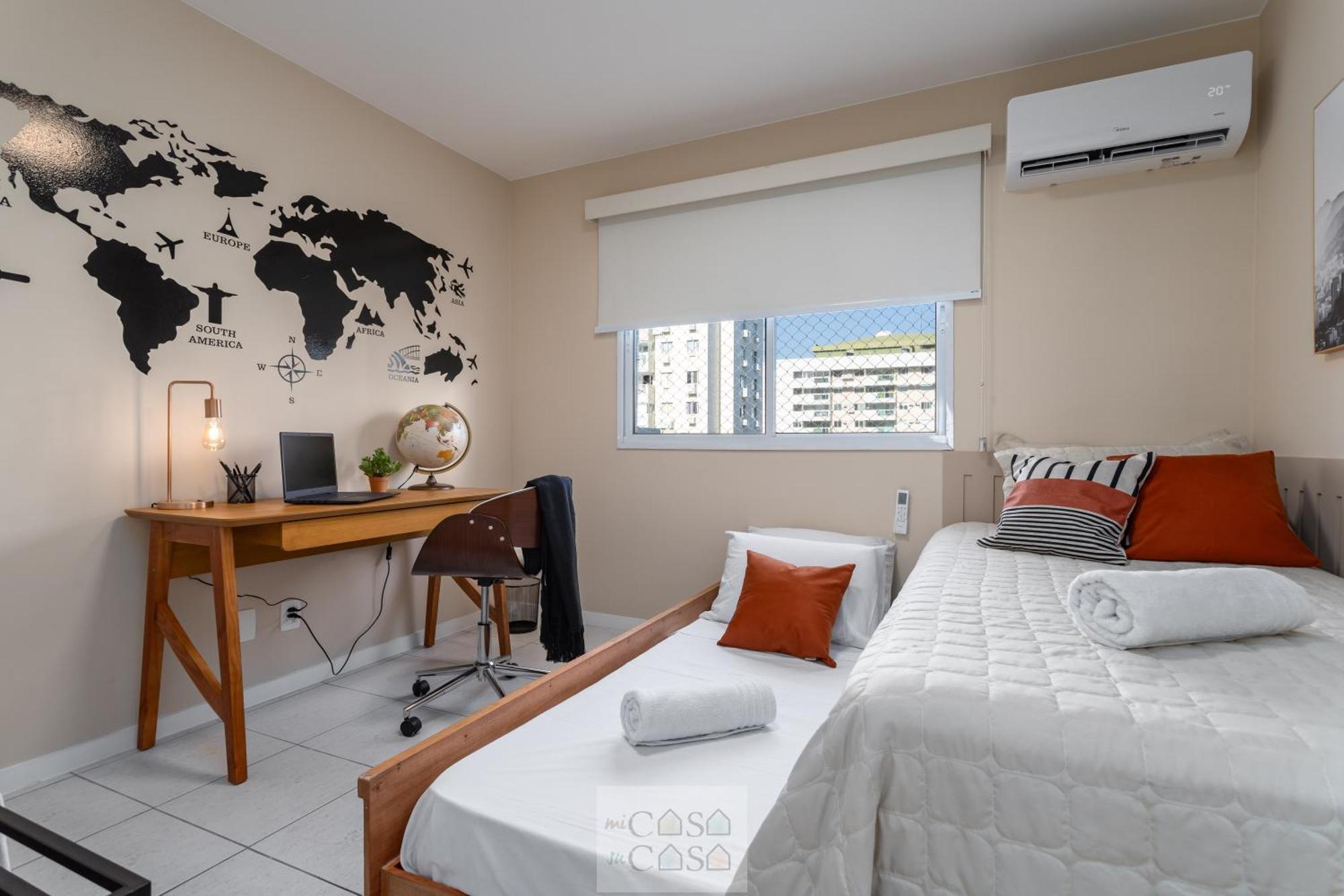 2 Quartos Com Varanda A 300M Riocentro Wi-Fi 120Mbps E Cozinha Completa - Condominio Com Piscina, Estacionamento, Portaria 24H E Parquinho Infantil - Apartamento Indicado Para Grupos, Hospedes A Trabalho E Criancas Rio de Janeiro Rum bild