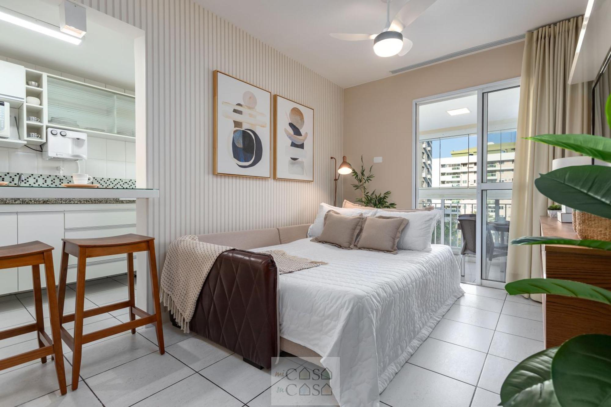 2 Quartos Com Varanda A 300M Riocentro Wi-Fi 120Mbps E Cozinha Completa - Condominio Com Piscina, Estacionamento, Portaria 24H E Parquinho Infantil - Apartamento Indicado Para Grupos, Hospedes A Trabalho E Criancas Rio de Janeiro Rum bild