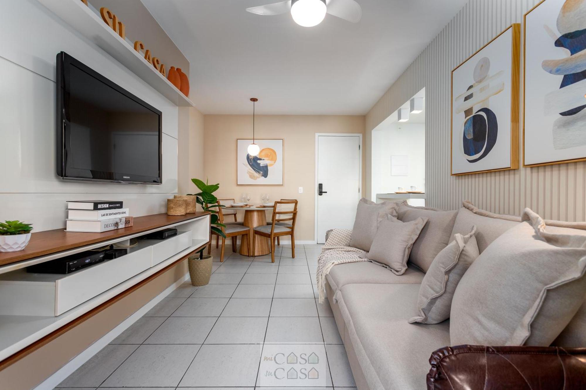 2 Quartos Com Varanda A 300M Riocentro Wi-Fi 120Mbps E Cozinha Completa - Condominio Com Piscina, Estacionamento, Portaria 24H E Parquinho Infantil - Apartamento Indicado Para Grupos, Hospedes A Trabalho E Criancas Rio de Janeiro Rum bild